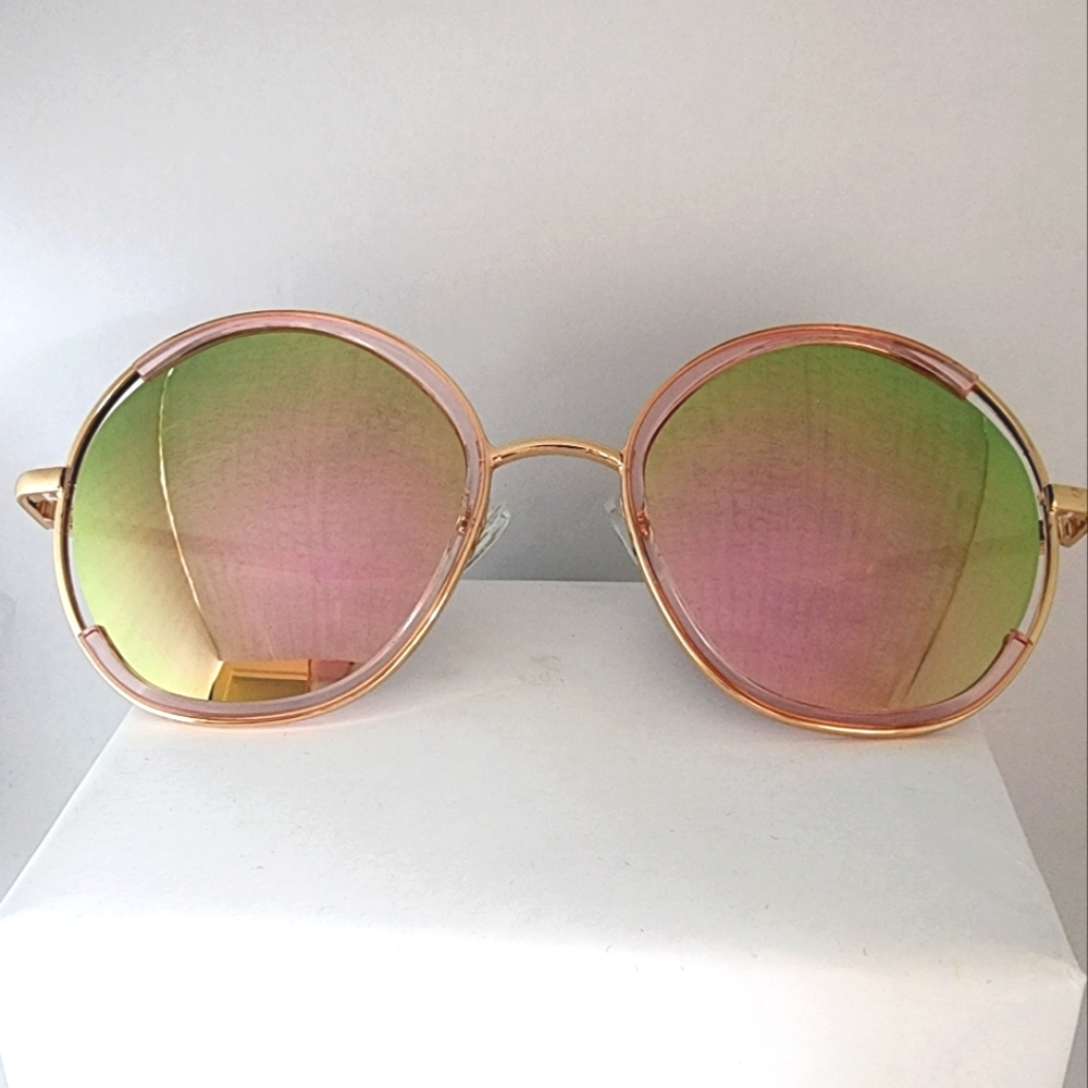 2 for $14 Pink n Green Color Changing Iridescent Vintage Mirror Glasses